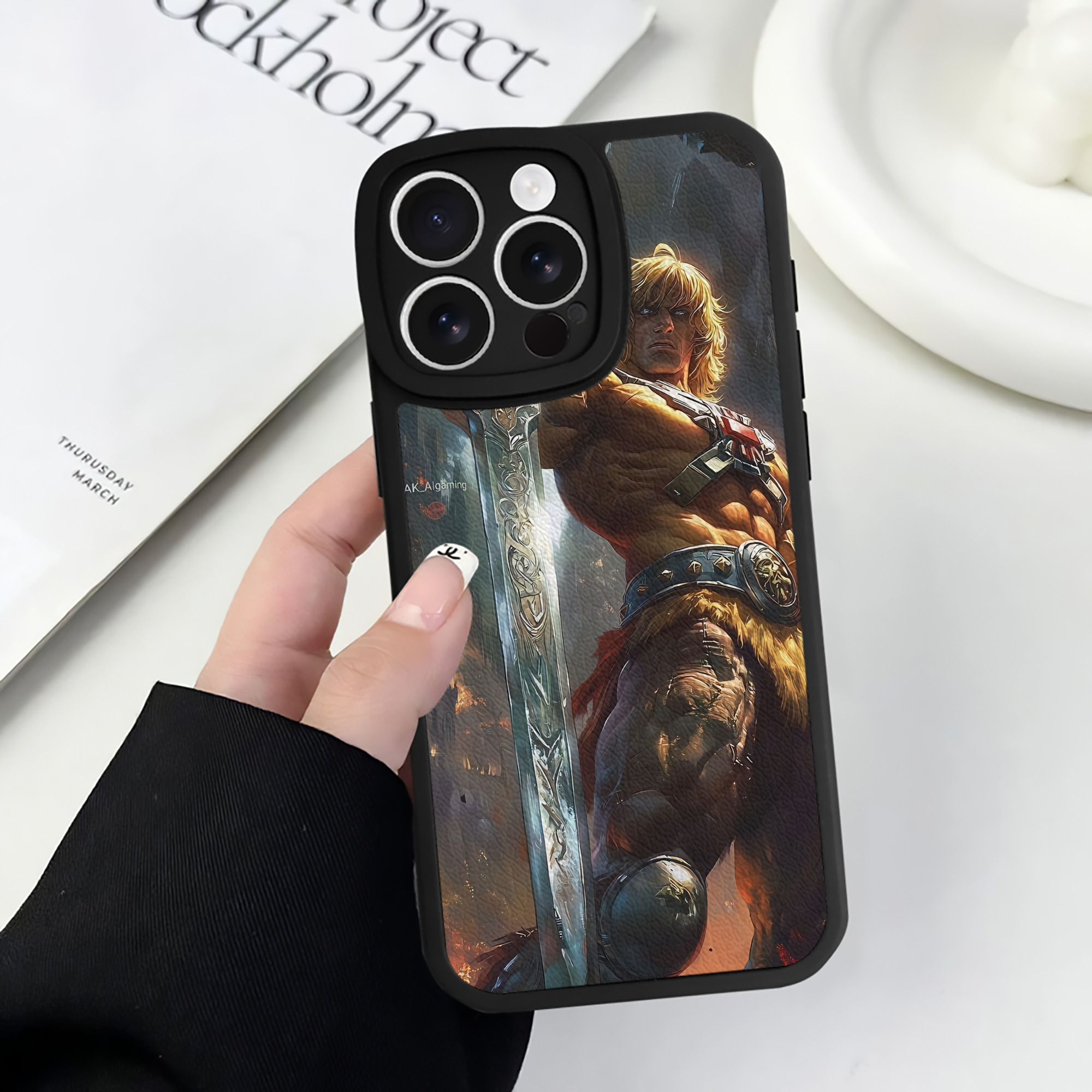 （画像用） 北斗の拳 Fist of the North Star 【iPhone 16シリーズ対応】シリコンスマホケース（レザー調） 材質：シリコン